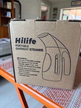 Portable Garment Steamer in Brown Kraft Packaging